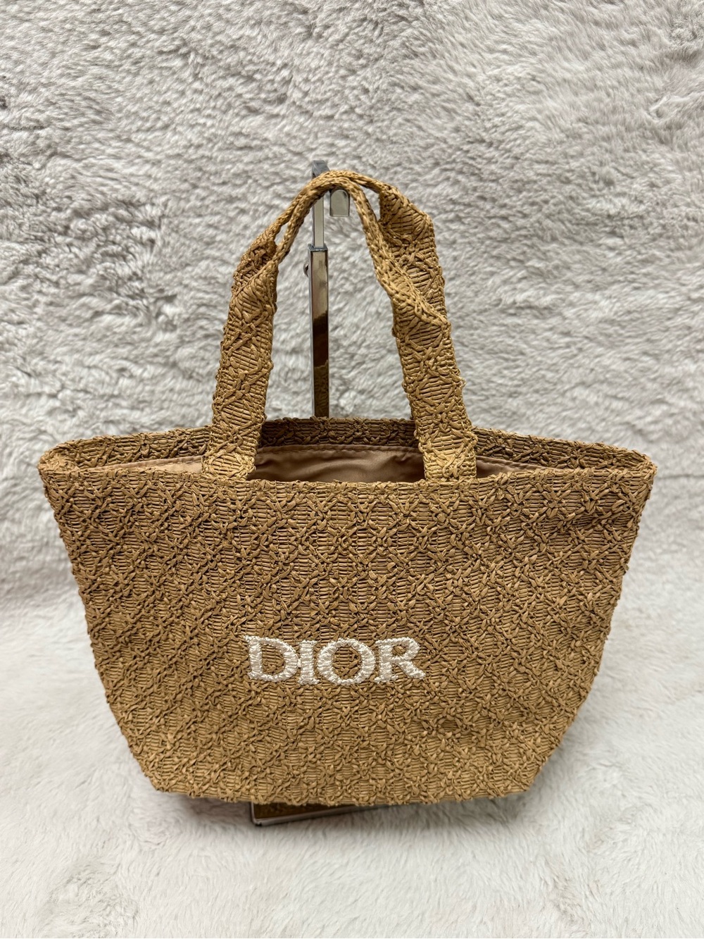 Dior Tan Woven Tote Bag- GWP